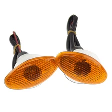 Large Cateye Turn Signal Amber Universal Motorcycle ATV Flush Mount Marker