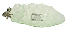 Thirstystone 14 inch Glass 2 Piece Clam Shell Chip and Dip Set New in Box