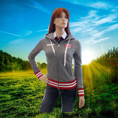 Equi-Theme Zip Hooded Sweat Jacket, Sweat Jacket, Grey XS
