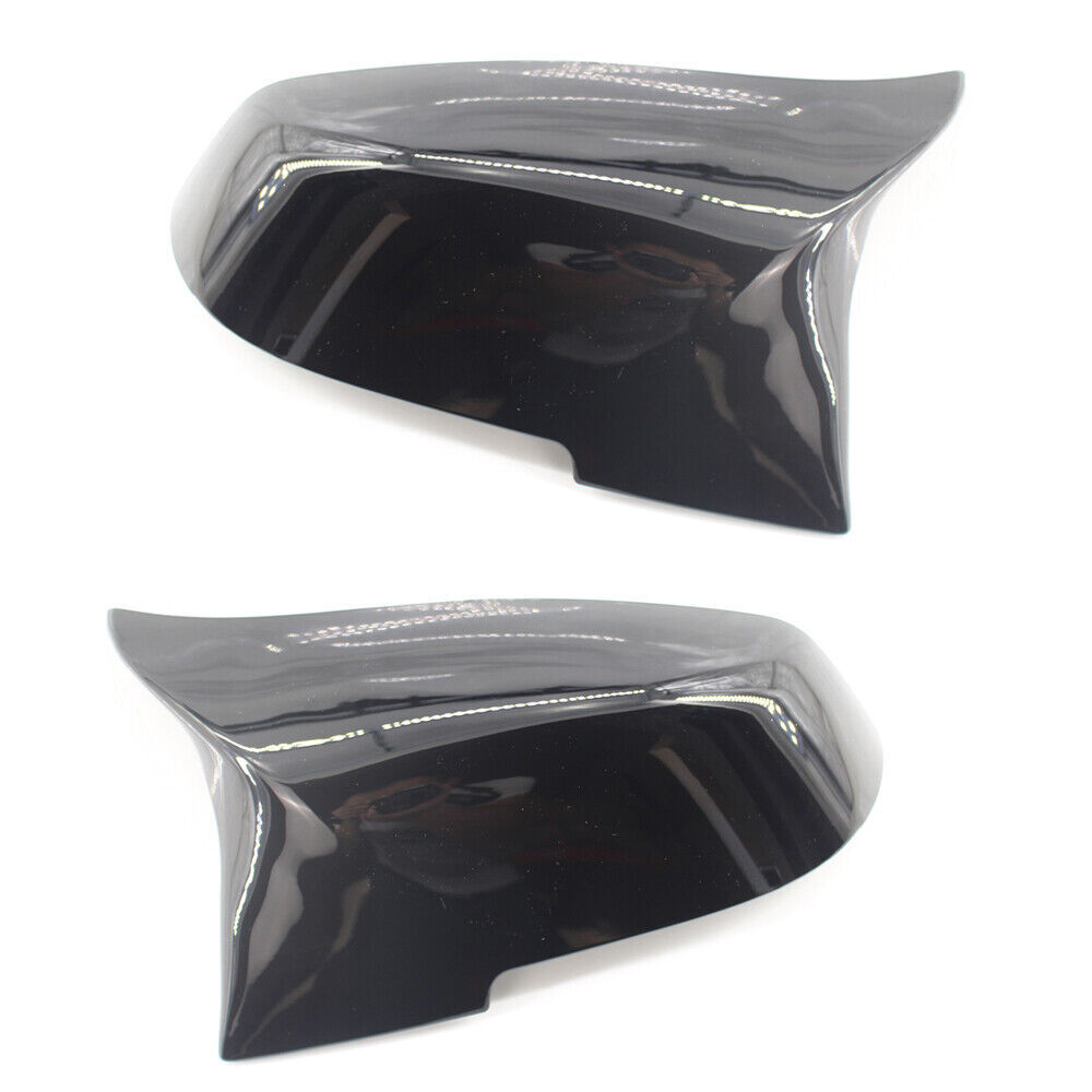 Gloss Black Side Rearview Mirror Cover Trim For BMW 3 Series F30 F32 12-17