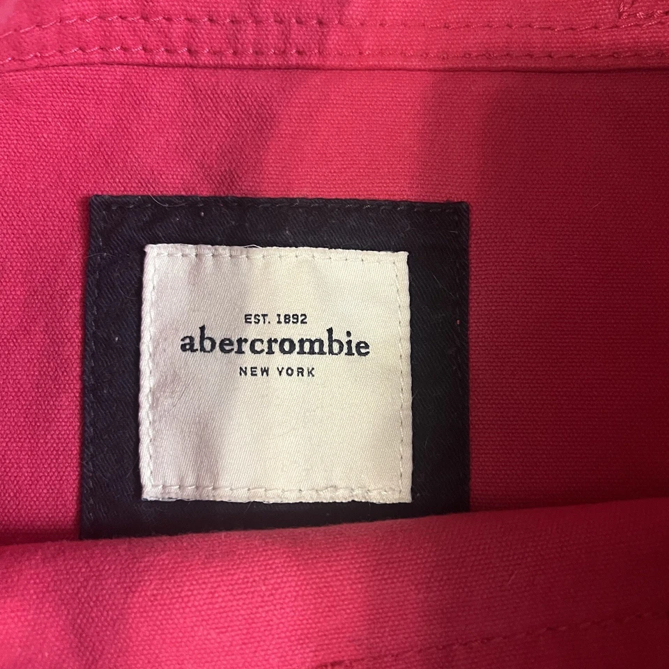 Bolso de Mano Y2K Vintage RARO Preppy Abercrombie Rosa y Azul Marino Lunares Foto 3 de 4