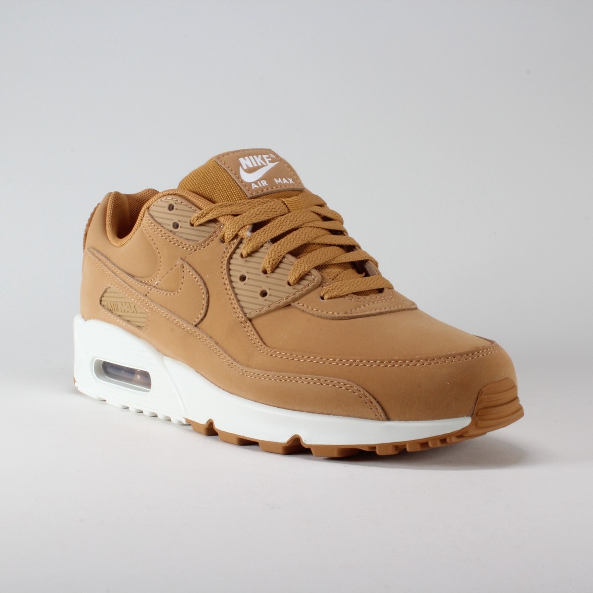 Nike Air Max 90 Premium 'Flax Sail' Wheat HJ3153-200 Men's Size 10