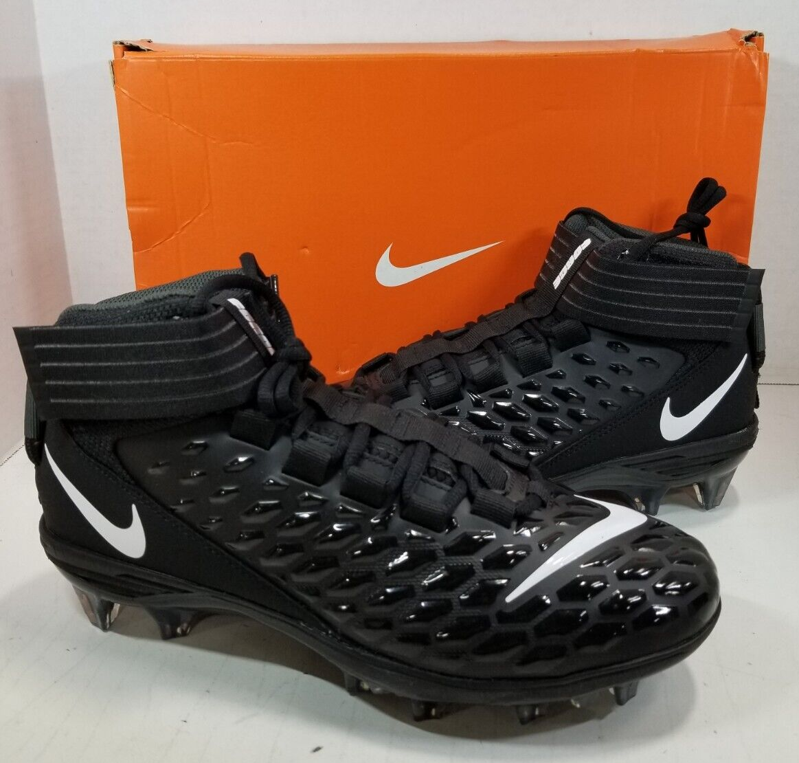 Nike Force Savage Pro 2 TD Molded Football Cleats Black White AH4000 Size 9 AH4000 002 Nike Shoes Nike Force Savage Pro 2 Football  main image 4
