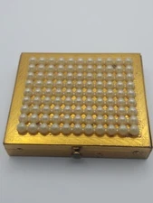 Vintage Volupte Mirrored Compact Empty No Makeup Gold Tone MCM