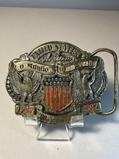 USA Constitution 200th Anniversary Belt Buckle Limited Edition American Eagle