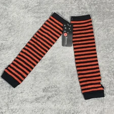 New Bienvenu Punk Gothic Rock Long Arm Warmer Fingerless Gloves Black & Red