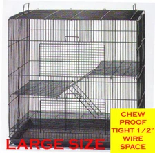 30" LARGE Chew-Proof Animal Chinchilla Ferret Rats Mice Hamsters Critter Cage