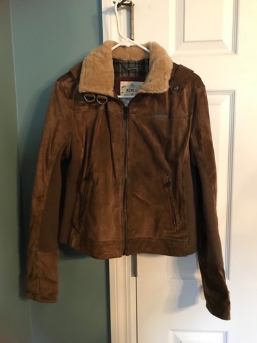 Replay Womens Suede Leather Bomber 