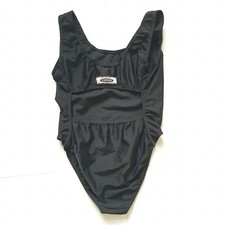 Vintage 80s 90s black one piece swimsuit with cut out back