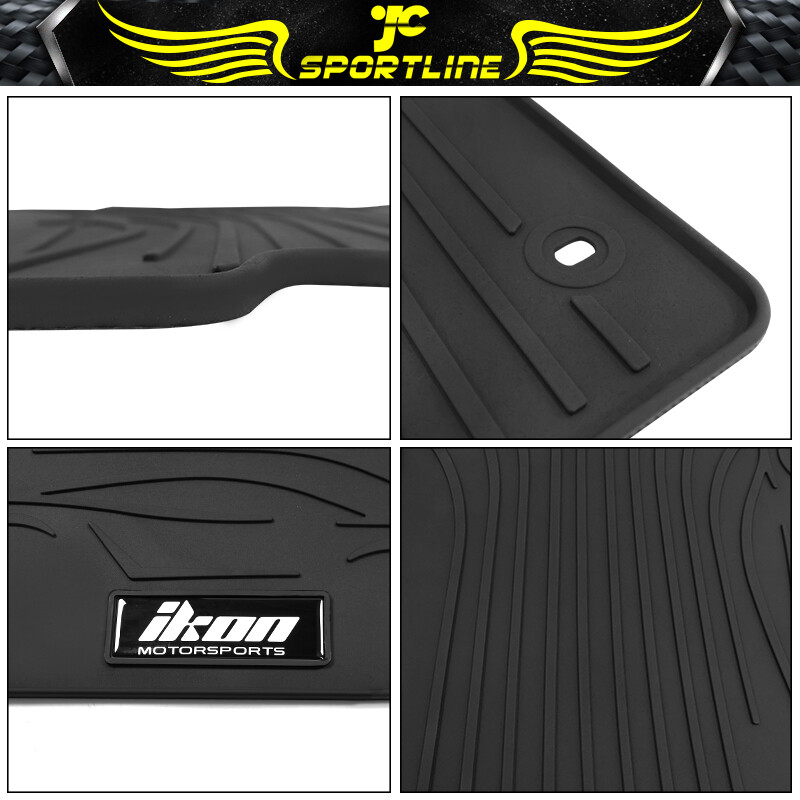 Fits 0812 Honda Accord Floor Mats Carpets Liner All Weather 5PCS Latex