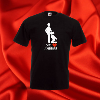 BLOWJOB SHE  LOVE CHEESE - T-Shirt Shirt Tuning Turbo Tuner OEM Race Car DM
