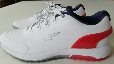 Sz 9 PUMA Alphacat Nitro White Athletic H2O Proof men’s Golf Shoes New No Box Puma Golf Alphacat Nitro Spikeless Shoes | RockBottomGolf.com main image 3