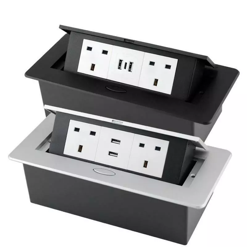 Desk Socket Table USB Type-C Pop Up Power-strip UK Electrical |