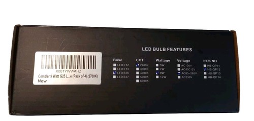 LED G25 Light Bulb 4-Pack Soft White 2700K 9W Non-Dimmable LED E26 USED - Picture 7 of 8