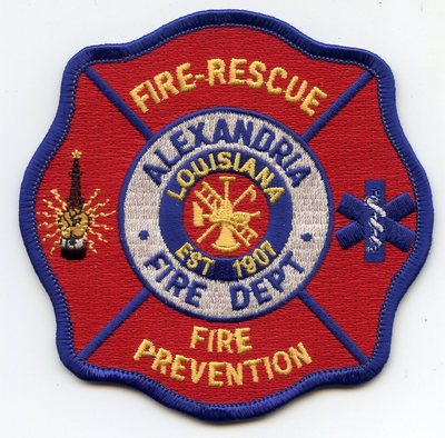 ALEXANDRIA LOUISIANA LA Fire Prevention FIRE PATCH