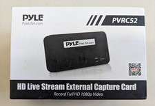 Pyle PVRC52 HD Live Stream External Capture Card Record Full HD 1080p Video.