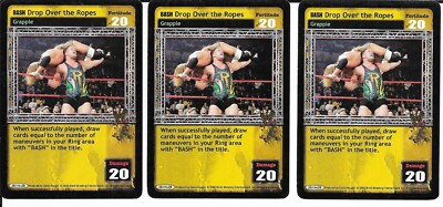 WWE RAW DEAL - 3X BASH Drop Over the Ropes FREE SHIPPING* RARE Playset Grapple