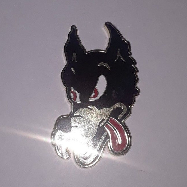 Wolfie Hat Pin Jerry Garcia Irwin wolf guitar Grateful Dead lapel pins dire