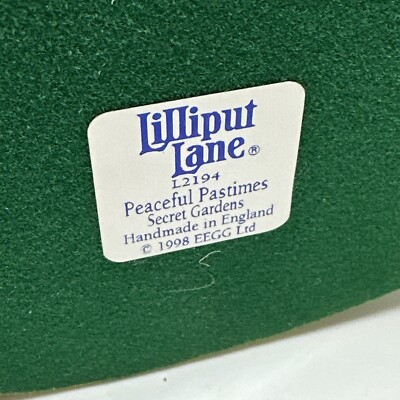 リリパットレーン　Peaceful Pastimes Lilliput Lane Peaceful Pastimes L2194 Secret Garden 1998 Rare HTF