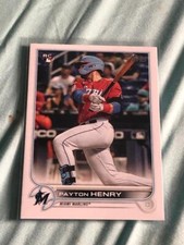 2022 Topps Series 2 Rookie Payton Henry Miami Marlins #611 B71