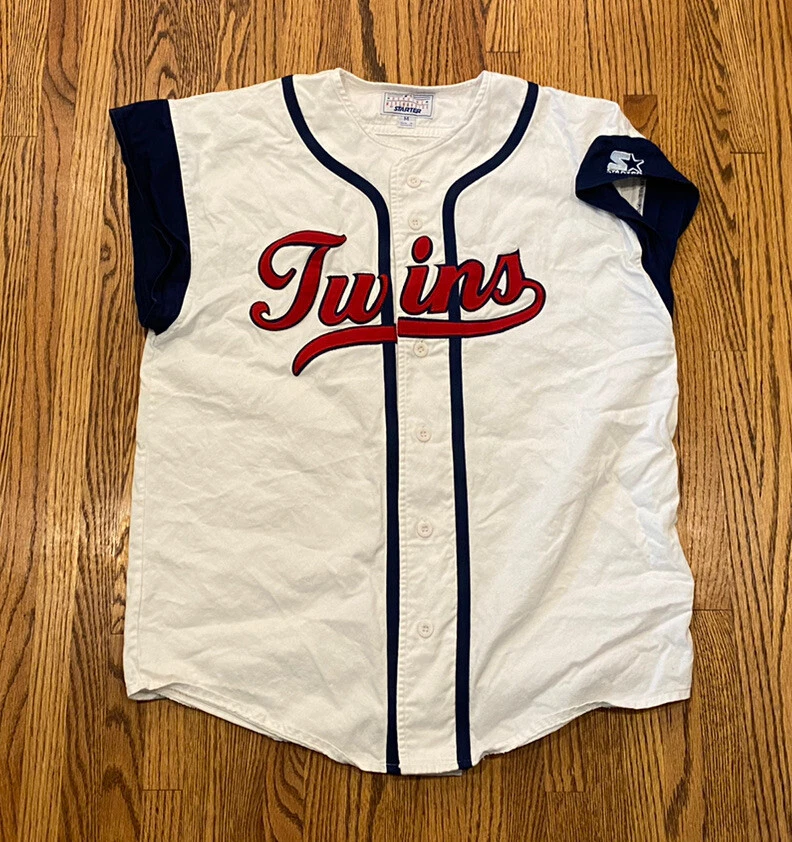 Minnesota Twins Vintage 90s Starter Button Up Sewn MLB Baseball Jersey Vest  Rare