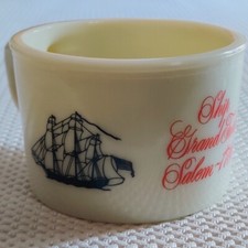 Vintage 2 1/4" High Old Spice Grand Turk Salem Sailing Ship Shaving Mug Shulton
