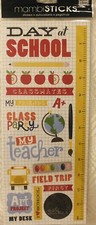 Colorful Letters, dinosaurs, and school stickers -  one pack of each 