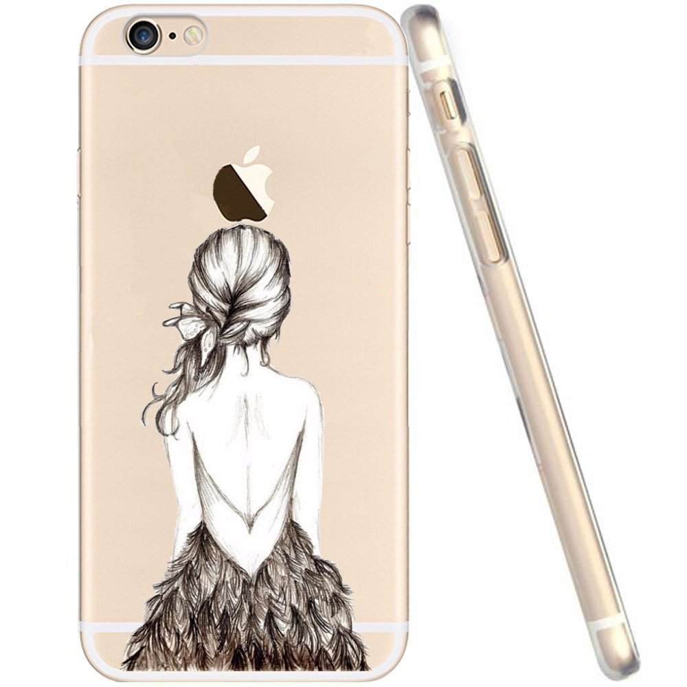 Coque Gel Souple IPhone SE Motif Loup - Protection Anti-choc, Neuf, Marque Novago