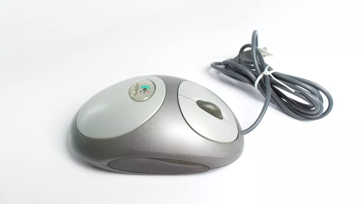 RARE Logitech Mouseman Dual Sensor Optical USB Wheel Mouse M BL63B