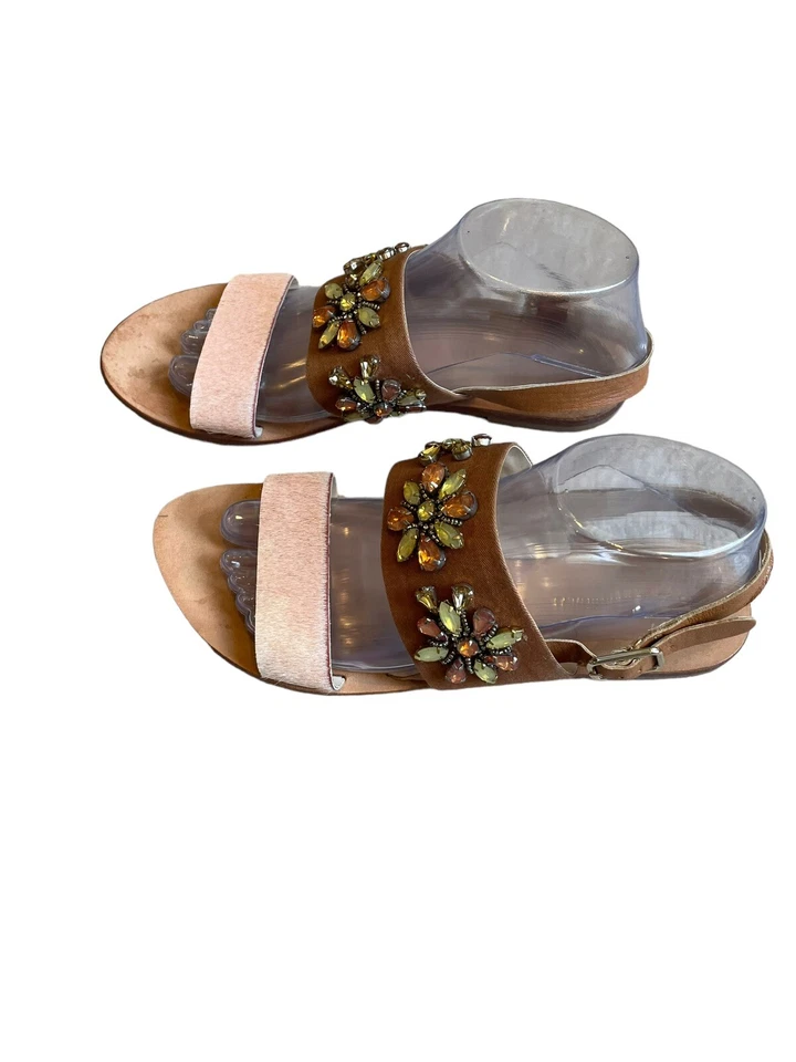 Sandalia Plana Anthropologie Estrás Estrás Marrón Talla 8.5 Foto 4 de 4