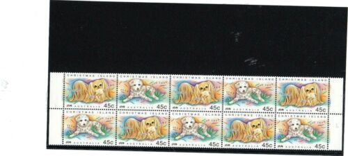 AUSTRALIA, 1994, "YEAR OF DOG" BLOCK OF 5 STAMP SET MINT NH FRESH GOOD CONDITION - Picture 1 of 1