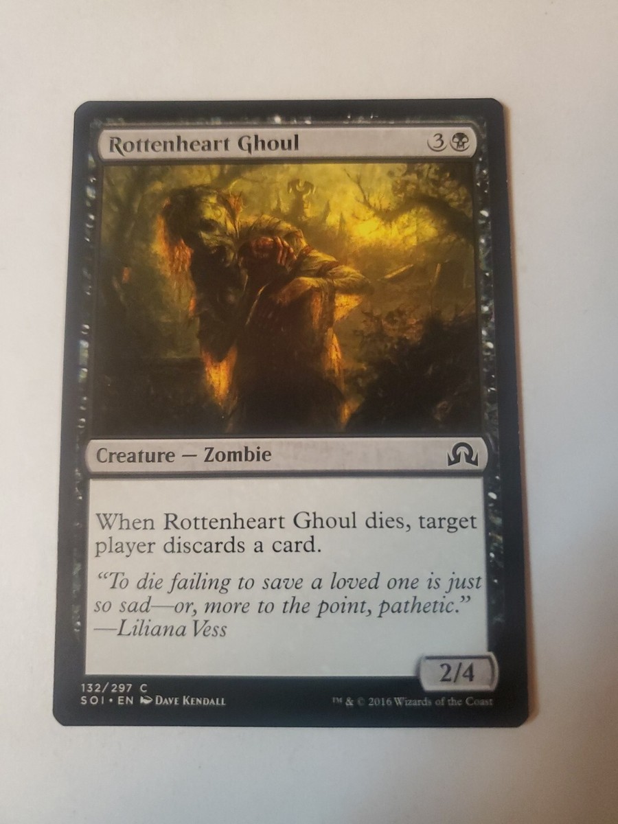 sad mtg cards Rottenheart Ghoul Shadows Over Innistrad 132/297 Regular Common What is the saddest MTG