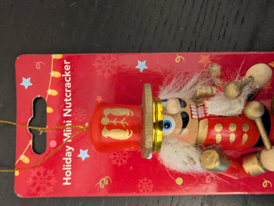 Creative Home Wooden Nut Crackers 5" Tall NEW Ornament - Not a Toy! - Image 2 of 4