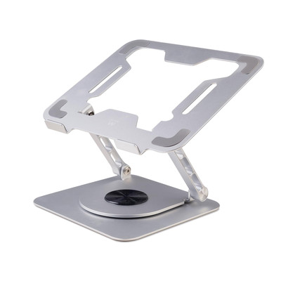 Supporto Girevole Per Laptop A 360° In Metallo Regolabile - Pieghevole E Portatile Per Computer 10-16 Pollici - Design Ergonomico Con Tappetino Mouse Incluso - Ideale Per Ufficio E Viaggi