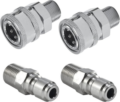 #ad 4PCS Pressure Washer Fittings Quick Connect Adapter Set for Pressure Washer $35.57