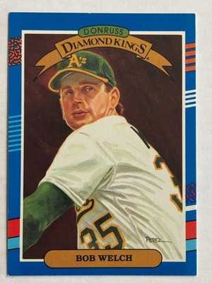 1991 Donruss #20 Bob Welch Oakland Athletics Diamond Kings