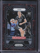 2024 Panini Prizm Monopoly WNBA Kate Martin #40 Rookie Red Black Classic Icon