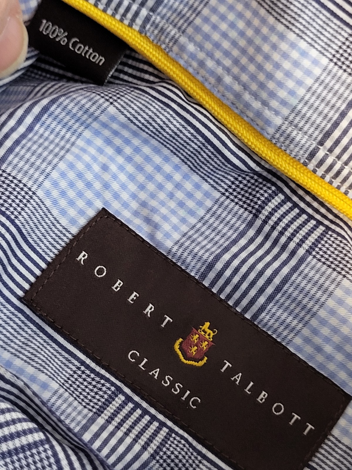 Robert Talbott Classic Plaid Button Down Shirt Me… - image 7