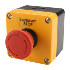 Baomain Red Sign Emergency Stop Switch Push Button Weatherproof Push Button