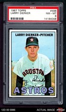 1967 Topps #498 Larry Dierker Astros PSA 8 - NM/MT