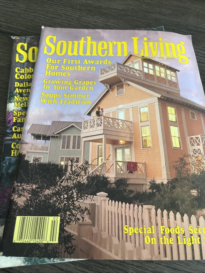 Southern Living Magazines Vintage Lot of 3 1989 Recipes Home Lot Feb Sep NOV Dec Foto 4 de 4