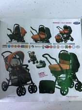 Jane Nomad Travel System Pushchair With Car seat And Carrycot