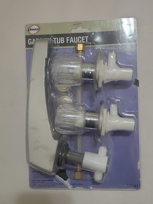 DANCO 2-Handle Wall Mount Roman Tub Faucet for Mobile Home Garden Tubs in Chrome