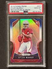 2019 Panini Prizm Kyler Murray Red/White/Blue Die Cut *Rookie Card PSA 10. rookie card picture