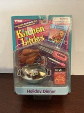 Vintage 1995 Tyco Kitchen Littles Holiday Dinner Set No. 2008-4 New
