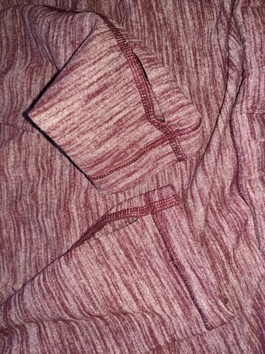 Lululemon Shirt Women's Pullover Heathered Berry Size 10 Thumbholes - Picture 14 of 24