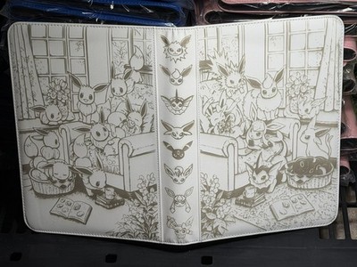 Pokémon Double Sided All Eevee Evolution Laser Engraved 360 SLOT Binder