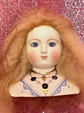 Porcelain Head Girl Doll 6" Tall