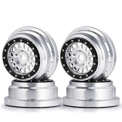 CNC Beadlock Wheel Rims Wheel Hubs For Losi 1/6 Super Baja Rey 2.0 RC Car Parts