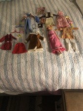 Barbie Doll Storage Case and Five Barbie Dolls Assorted Ages 60  s to 90  s